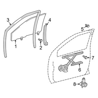 Toyota OE - Front Door - Glass & Hardware