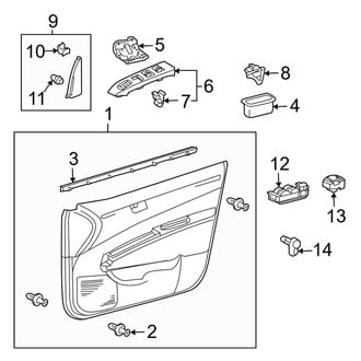 Toyota OE - Front Door - Interior Trim