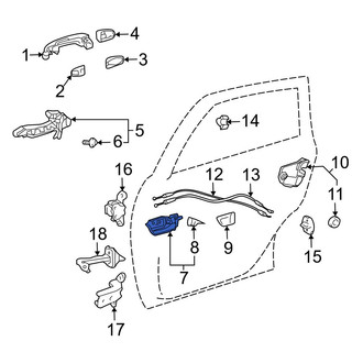 Toyota OE - Rear Left Inner Interior Door Handle