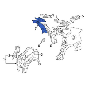 Toyota OE - Front Left Body C-Pillar Trim Panel