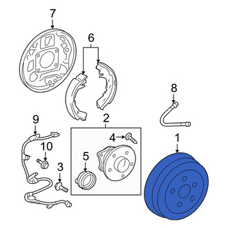 Toyota OE - Rear Brake Drum