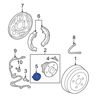 Toyota OE - Rear Left ABS Wheel Speed Sensor