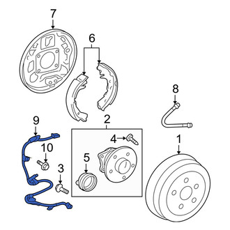Toyota OE - Rear Left ABS Wheel Speed Sensor Wiring Harness