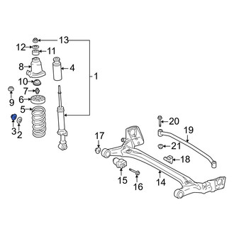Toyota OE - Lower Suspension Strut Nut