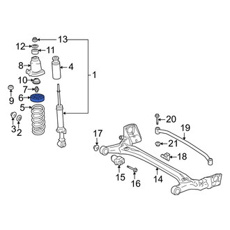 Toyota OE - Rear Upper Coil Spring Insulator