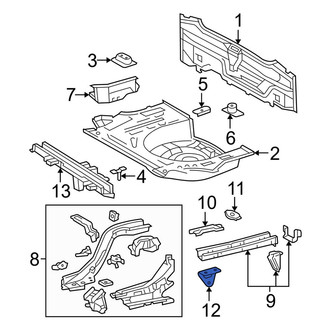 Toyota OE - Rear Right Tie Down Hook