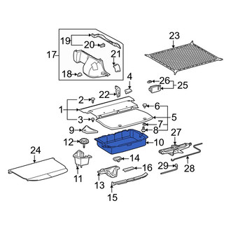 Toyota OE - Rear Trunk Floor Storage Box