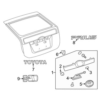 Toyota OE - Lift Gate - Exterior Trim