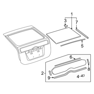 Toyota OE - Lift Gate - Glass