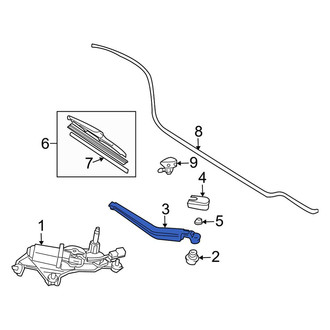 Toyota OE - Rear Wiper Arm