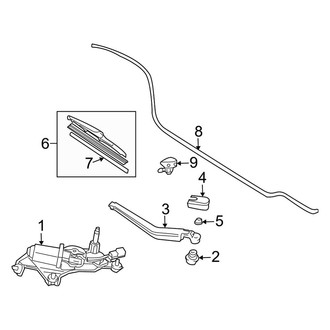 Toyota OE - Lift Gate - Wiper & Washer Components