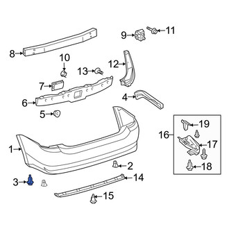 Toyota OE - Bumper Cover Retainer
