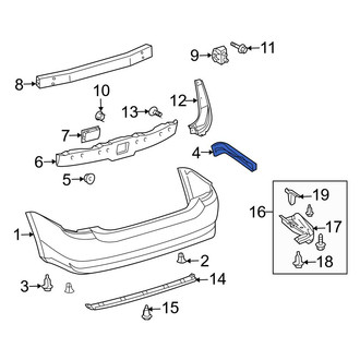 Toyota OE - Right Bumper Cover Bracket