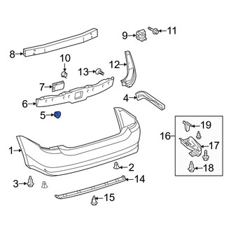 Toyota OE - Bumper Cover Retainer