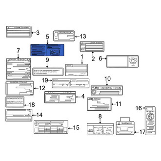 Toyota OE - Hybrid High Voltage Information Label