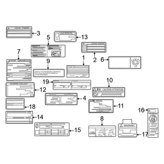 Toyota OE - Information Labels - Labels