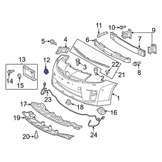 Toyota OE - Left Tow Eye Cap