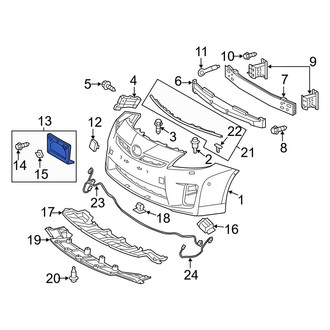 Toyota OE - License Plate Bracket