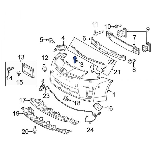 Bumper Cover Bolt