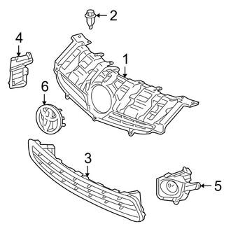 Toyota OE - Front Bumper & Grille - Grille & Components
