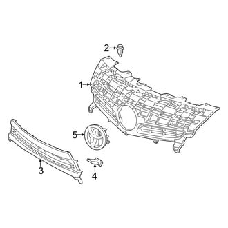 Toyota OE - Front Bumper & Grille - Grille & Components
