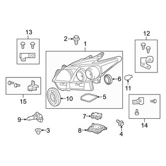 Toyota OE - Front Lamps - Headlamp Components (LED)