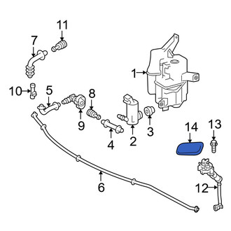 Toyota OE - Front Right Headlight Washer Cover