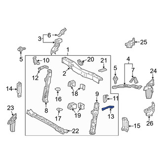 Toyota OE - Left Headlight Bracket