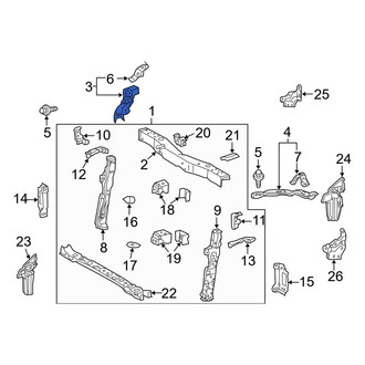 Toyota OE - Front Right Upper Radiator Support Panel Reinforcement