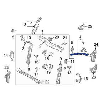 Toyota OE - Front Left Upper Radiator Support Panel Reinforcement