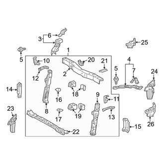 Toyota OE - Radiator Support