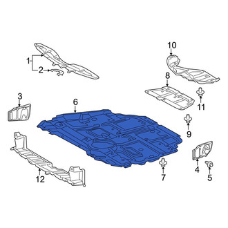 Toyota OE - Front Center Radiator Support Splash Shield