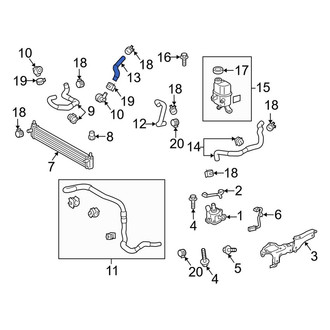 Toyota OE - Drive Motor Inverter Radiator Hose