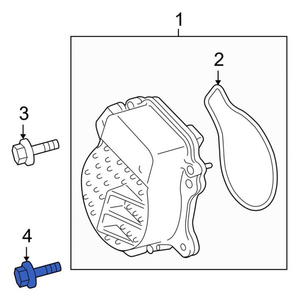 Engine Water Pump Bolt