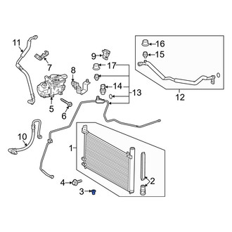 Toyota OE - A/C Condenser Bracket Insulator