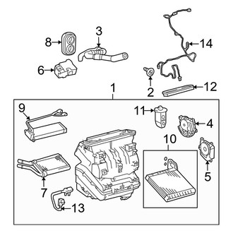 Toyota OE - Air Conditioner & Heater - Evaporator & Heater Components