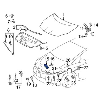 Toyota OE - Front Hood Latch
