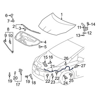 Toyota OE - Front Hood Release Cable