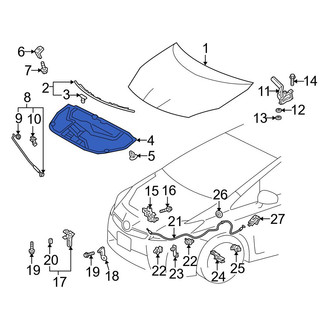 Toyota OE - Hood Insulation Pad