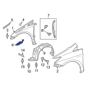 Toyota OE - Left Fender Seal
