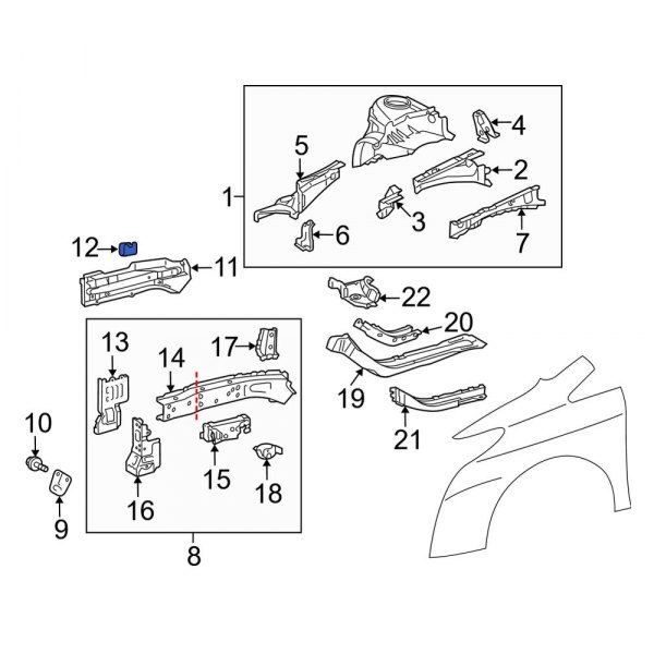 Brake Hydraulic Line Bracket