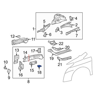 Toyota OE - Suspension Subframe Reinforcement Bracket