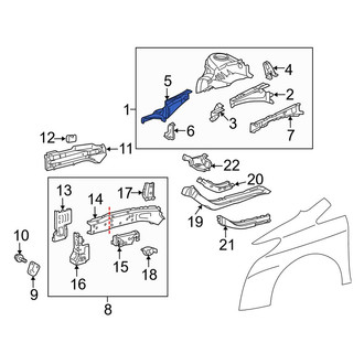 Toyota OE - Front Right Fender Apron