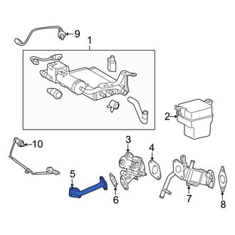 Toyota OE - Exhaust Gas Recirculation (EGR) Tube