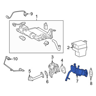 Toyota OE - Exhaust Gas Recirculation (EGR) Tube
