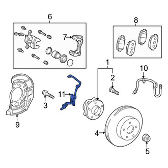 Toyota OE - Front Right ABS Wheel Speed Sensor