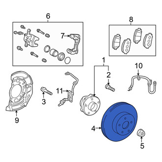 Toyota OE - Front Disc Brake Rotor