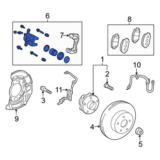 Toyota OE - Front Left Disc Brake Caliper