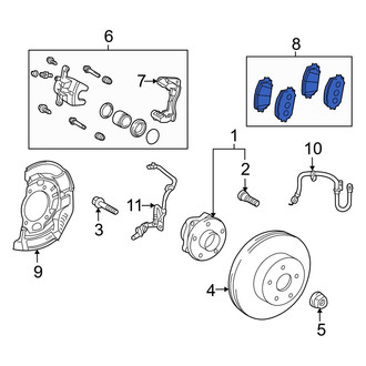 Toyota OE - Front Disc Brake Pad Set