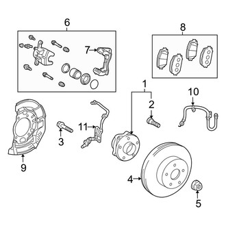 Toyota OE - Front Suspension - Brake Components